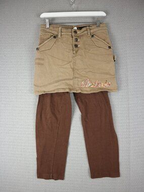 Akademiks Skirt and Leggings Combo Y2K Vintage Streetwear 28W